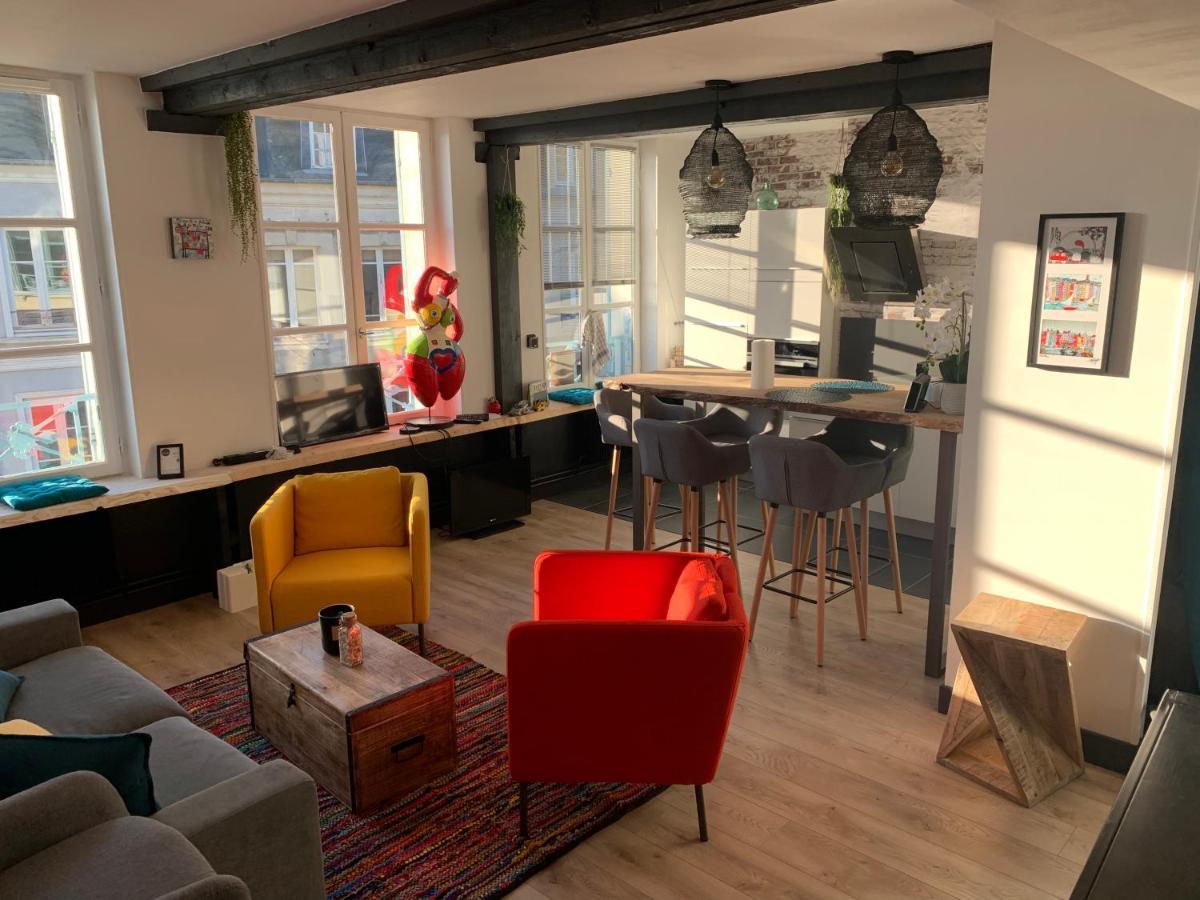 Appartamento La Loge Des Artistes Honfleur Esterno foto